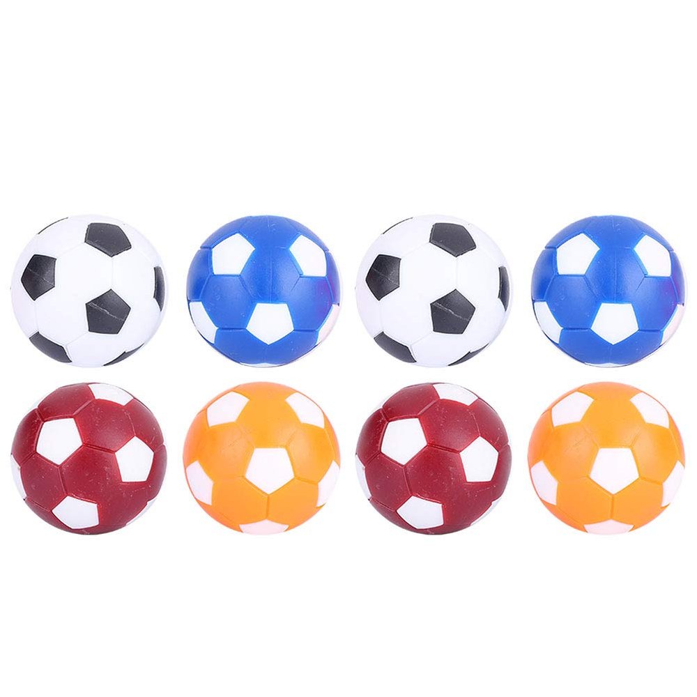 8Pcs Foosball Table Balls, Table Soccer Foosballs Replacement Balls Mini Colorful Tabletop Game Ball for Foosball Accessory Replacements