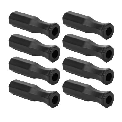 8pcs Foosball Table Handles, 4.7in Plastic Octagonal Handles for Standard Foosball Tables Handle Grip for Table Top Game Replacement Handle Part Foosball Accessories