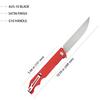 KUBEY Pylades KU253F Folding Pocket Knife, 4.65-Inch AUS-10 Plain Blade, G-10 Handle Camping Hiking Knife with Deep Carry Pocket Clip view 2