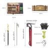 Tent Ground Pegs Wind Rope Steel Hammer Storage Bag Set, Camping Accessories Set, Tent Stake Camping Hammer Accessories view 2