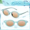 Frienda 6 Pairs Kids Round Cute Circle Sunglasses for Girls Boys Birthday Party Favors Toddler Baby Outdoor Glasses(Retro Colors) view 2