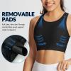 baleaf Women's Swim Bra Tops Modest High Neck Push Up Crop Tank Bikini Top Athletic Sports Swimsuits Bathing Suit Under Rash Guard Black 42 view 3