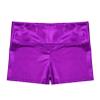 JEATHA Girls Shiny Metallic Booty Shorts Athletic Gymnastic Sports Tumbling Sparkle Glitter Dance Bottoms Purple 4 view 3