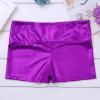 JEATHA Girls Shiny Metallic Booty Shorts Athletic Gymnastic Sports Tumbling Sparkle Glitter Dance Bottoms Purple 4 view 4