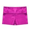 JEATHA Girls Shiny Metallic Booty Shorts Athletic Gymnastic Sports Tumbling Sparkle Glitter Dance Bottoms Rose 12 view 3