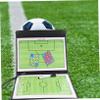 BESPORTBLE Football Board for Training and Strategy Portable Three-fold Soccer and Basketball Clipboard Easy to Use Whiteboard for and Players view 3