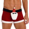 FEESHOW Mens Christmas Holiday Santa Claus Lounge Boxers Shorts Underwear Santa Claus Doll 3X-Large view 1