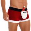 FEESHOW Mens Christmas Holiday Santa Claus Lounge Boxers Shorts Underwear Santa Claus Doll 3X-Large view 2