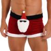 FEESHOW Mens Christmas Holiday Santa Claus Lounge Boxers Shorts Underwear Santa Claus Doll 3X-Large view 3