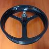 20inch Snow Bike Wheels Set,one Front with one Rear,Black Color,Magnesium Alloy Material view 1