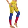 Adugen Origei Yoga Pants Colombia Flag Workout Running for Women 2XL view 4