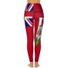 Adugen Origei High Waist Bermuda Flag Yoga Pants Tummy Control Womens Fall Fashion 2022 L view 3
