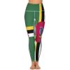 Adugen Origei High Waist Dominica Flag Yoga Pants Tummy Control Womens Fall Fashion 2022 M view 2