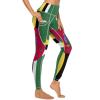 Adugen Origei High Waist Dominica Flag Yoga Pants Tummy Control Womens Fall Fashion 2022 M view 4