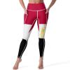Adugen Origei Women's High Waist Egypt Flag Print Tummy Control Yoga Capris XL