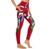 Adugen Origei High Waist Bermuda Flag Yoga Pants Tummy Control Womens Fall Fashion 2022 M view 4