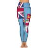 Adugen Origei High Waist Fiji Flag Yoga Pants Tummy Control Womens Fall Fashion 2022 S view 2