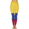 Adugen Origei Women's High Waist Colombia Flag Print Tummy Control Yoga Capris S view 2