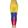 Adugen Origei Women's High Waist Colombia Flag Print Tummy Control Yoga Capris S view 3
