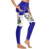 Adugen Origei Women's High Waist El Salvador Flag Print Tummy Control Yoga Capris S view 4