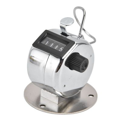 EVTSCAN 4 Digit Tally Counter ABS Stainless Steel Glass Manual Click Counters for Schools Casinos