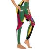 Adugen Origei High Waist Dominica Flag Yoga Pants Tummy Control Womens Fall Fashion 2022 XL view 4