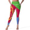 Adugen Origei Women's High Waist Eritrea Flag Print Tummy Control Yoga Capris 2XL view 1