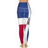 Adugen Origei High Waist Dominican Flag Yoga Pants Tummy Control Womens Fall Fashion 2022 M view 3