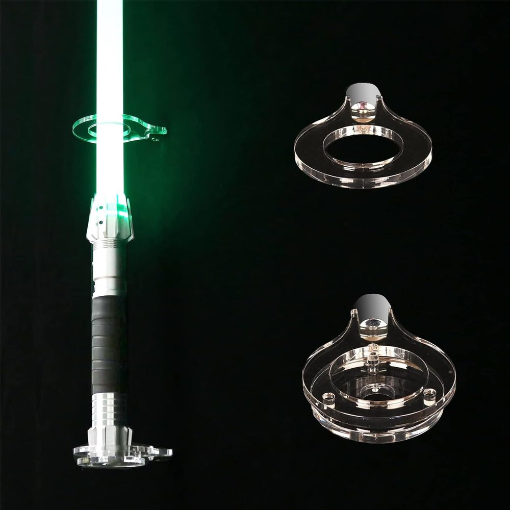 KAFENDA Lightsaber Wall Mount Acrylic Wall Mount Holder-1 Hole Vertical Display Holder For Lightsaber(Clear)