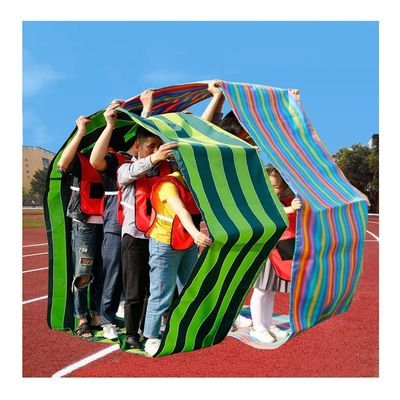 2PCS Teamwork Games Playing Run Mat, Outdoor Field Day Group Building Group Learning Activity Game for 2-18 People (Size : Adult-8M//26FT)