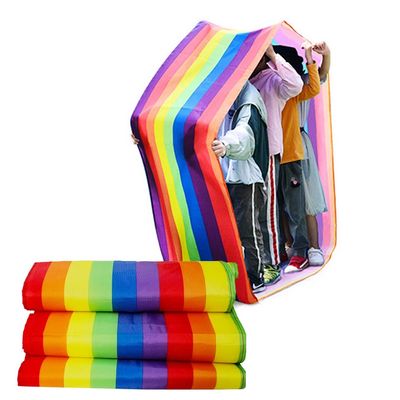 1PCS Team Game Running Mat, Waterproof Oxford Cloth Rolling Running Mat, Group Learning Activities Sports Equipment (Size : Adult-11M//36FT)