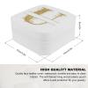 AXKEUDO Custom Jewelry Box Add Your Name Travel Leather Personalized Jewelry Organizer for Wedding Gifts Letter U view 3