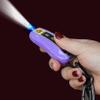 Rechargeable Stun Guns Self-Defense with LED Flashlight,Rechargeable Stun Gun for Woman (Purple) view 2