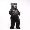 Long Hair Black Bear Costume Mascot Cartoon adult Cosplay Fursuit view 2