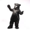 Long Hair Black Bear Costume Mascot Cartoon adult Cosplay Fursuit view 3