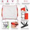 AOLIGEIJS Sports Barrier Net,Sports Net,Barricade Backstop Net,Perfect for Baseball,Softball,Soccer, Basketball,Lacrosse view 2