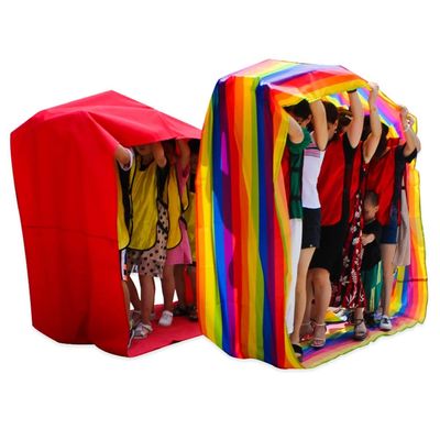 2PCS Teamwork Games Run Mat, Field Day Team Building Activity Group Learning Game Equipmentwith Storage Bag (Size : Kids-6M/20FT)