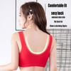 2022 Front Button Breathable Skin-Friendly Cotton Bra, U-Shaped Back 5D Bras Women Front Closure (46/105BC, Black) view 3