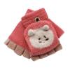 Flip Winter Fingerless Knitted Baby Gloves Mittens Convertible Toddler Warm Top Baby Care (Watermelon Red, One Size) view 1