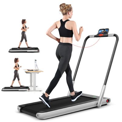 SAFEPLUS Foldable Treadmills for Home, 2 in 1 Walking Pad Portable Folding Under DeskTreadmills with Walk and Jog & Run Modes for Office Treadmil
