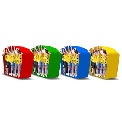 4PCS Teamwork Games Playing Run Mat, Indoor and Outdoor Team Building Activities Field Day Fun Running Race Games (Size : Adult-8M//26FT)