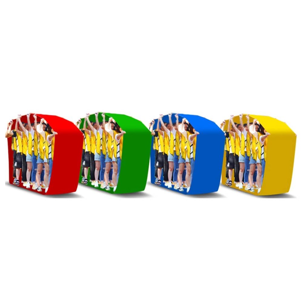 4PCS Teamwork Games Playing Run Mat, Indoor and Outdoor Team Building Activities Field Day Fun Running Race Games (Size : Adult-8M//26FT)