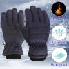 Skating Windproof Girls M/L Size Winter Ski Warm Outdoor Kids Snow Boys Gloves Snowboarding Kids Boys Winter (Navy, L) view 4