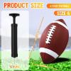 Jerify 6 Pcs Composite Leather Footballs Bulk Official Size 6 Inflatable Football with Pump for Youth Indoor Outdoor Football Training and Recreational Play view 2