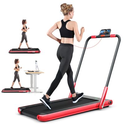 SAFEPLUS Foldable Treadmills for Home, 2 in 1 Walking Pad Portable Folding Under DeskTreadmills with Walk and Jog & Run Modes for Office Treadmil
