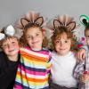 Abaodam Cat Ear Headband with Gauze Coaplay Headdress Hoop for Party Costume Show (Brown) view 1