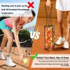 ELKCIP Portable Pickleball & Tennis Ball Collector - Pickleball Retriever Basket Carrier Gatherer Picker Hopper Container for Picking and Storage Training Tool for Ball, Foldable view 3