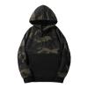 JEsilunmaMY Men's Camo Outdoor Hoodies Long Sleeve Soft Cotton Sweatshirt with Pocket Casual Fleece Thicken Pullover Tops (Black,X-Large) view 1