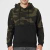 JEsilunmaMY Men's Camo Outdoor Hoodies Long Sleeve Soft Cotton Sweatshirt with Pocket Casual Fleece Thicken Pullover Tops (Black,X-Large) view 4