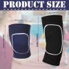 Sosation 2 Set Volleyball Elbow Pads and Knee Arm Sleeves with Protection Pad Volleyball Essentials Accessories with High Protection for Youth Teen Training Hitting Passing(Black Blue) view 2